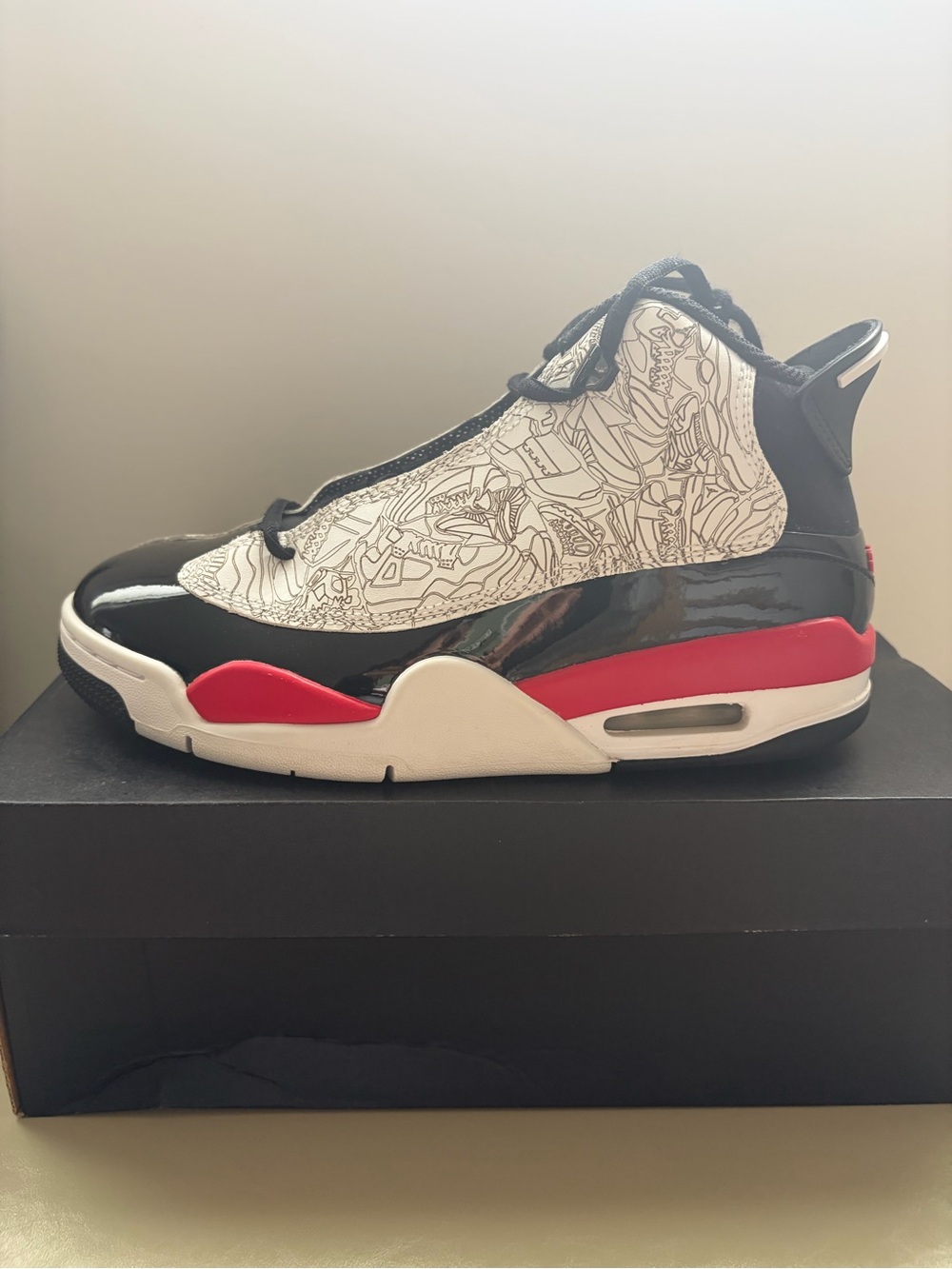 Air Jordan Dub Zero GS fire Red, White, Black laser 6Y original box
